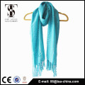 Populaire nouvelle conception en couleur simple écharpe foulard tricoté